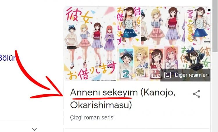 Google da ki Anime Mizahı!