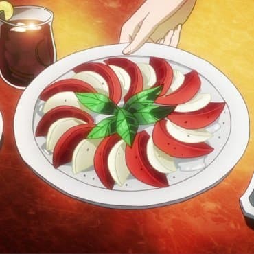 Domates ve Mozzarella peyniri